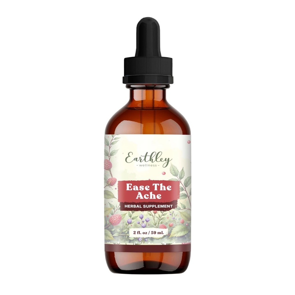 Earthley Wellness Kergendada Ache, Natural Hormone Toetus krambid, Bloating, Mood Swings ja sünnitusjärgne ebamugavustunne, Cramp Bark, Red Vaarika Leaf, Motherwort, Nettle (1oz)