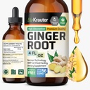 BIO KRAUTER ingveri juureekstrakt - looduslikud ingverilisandid üldisele heaolule - alkohol ja suhkruvaba - vegan langeb 4 Fl.Oz.