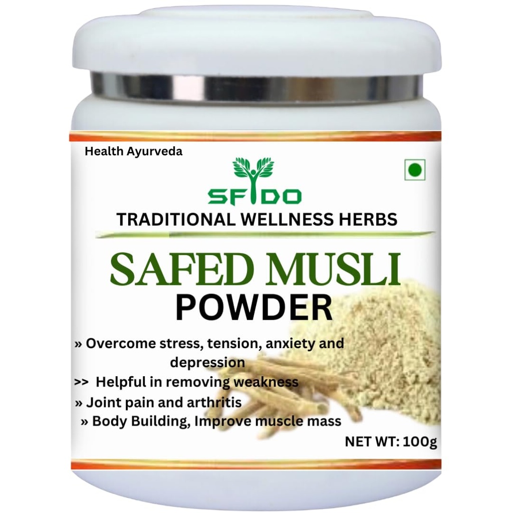 Safed Musli Powder Natural Body Stamina 100 g Energy
