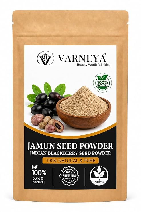 Naturals Organic Jamun Seed Powder 100g | 100% Pure Jamun Beej (Syzygium Cumini) | Raw Naturally Dried Ayurvedic Herbal Powder | Premium Quality Fine Ground Churna | Herbal Tea, Kadha & Wellness Drink Ingredient | Chemical-Free | No Preservatives | Vegan Friendly