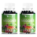 VITINITY Köögiviljad täiendus valmistatud Real Super Köögiviljad Delicious Gummies (120 Chews), 30 Köögiviljad,Herbs, Puu- ja Köögiviljad, Mitte-GMO, Pektiin-Based, Gluteenivaba, No More Pills (60 päeva)