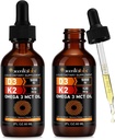 Vitamiin D3 K2, Vitamiin D tilgad, Vitamiin D3 K2, Vedel Vitamiin D, Vitamiin D Vedel, Orgaaniline Vitamiin D, D3 K2 Vitamiinilisand, Vitamiin D3 ja K2,D3 K2 Vitamiin Supplement(2pack)