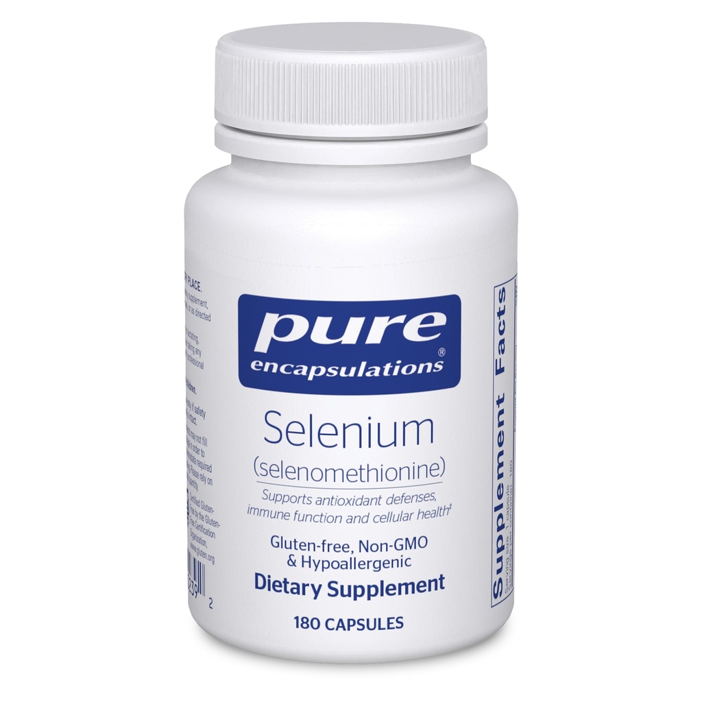 Puhtad kapslid Seleen - 200 mcg - tervisliku rakulise funktsiooni, immuunsüsteemi ja antioksüdantide kaitseks - mineraalne lisand - Vegan & gluteenivaba - 180 kapslit