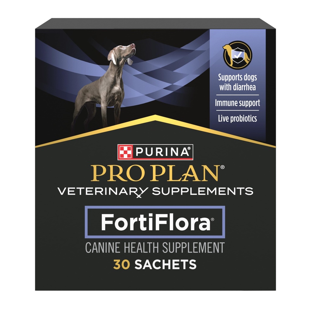 Purina Pro plaani veterinaarlisandid FortiFlora koera probiootiline lisand, koerte toitumisalane täiendus - 30 ct. Box