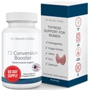 Dr Westin Childs - T3 konversioonivõimendaja - kilpnäärme tugi hüpotüreoidismi ja Hashimoto naistele - jood, Ashwagandha, Gugguli ekstrakt, Selenium & Tsink Kompleks - 60 Servings