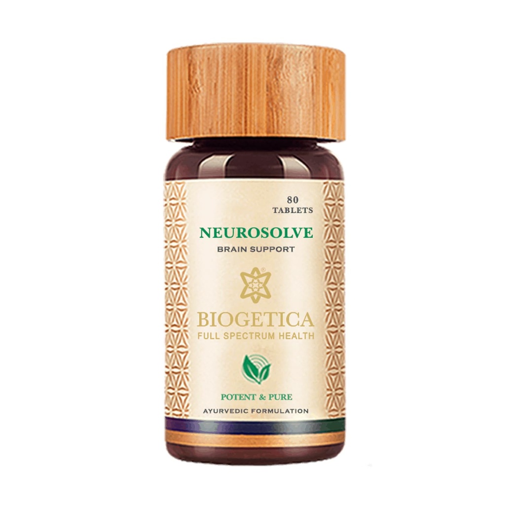 Neurosolve Brain Support Supplement, Ayurvedic Formulation, 80 Tablets