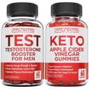 Atlantis Nutrition Testosteroon Booster 60 Gummies + Keto Õunasiider Äädikas 60 Gummies