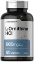 Horbäach L Ornithine HCl | 1900mg | 120 kapslit | Mitte- GMO & Gluteenivaba toidulisand