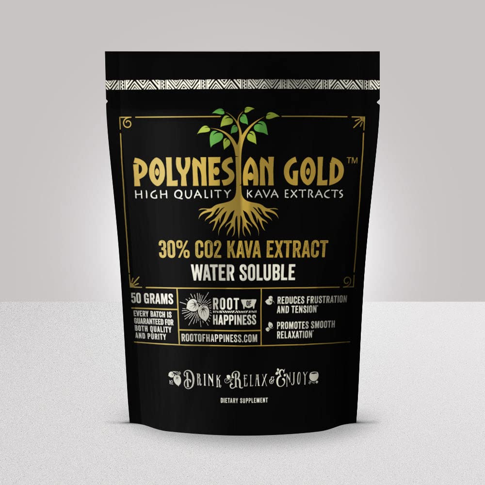 Polüneesia kuldTM Vees lahustuv Co2 Kava Extract- 50g kott