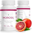 Anew VitaᅠMorosil: Antioksüdant & Nutrition Supplement for Men & Women | Wellness & Vitality | Moro Red Orange | Non-GMO, Gluteenivaba, 60 köögiviljakapslid | Valmistatud USAs