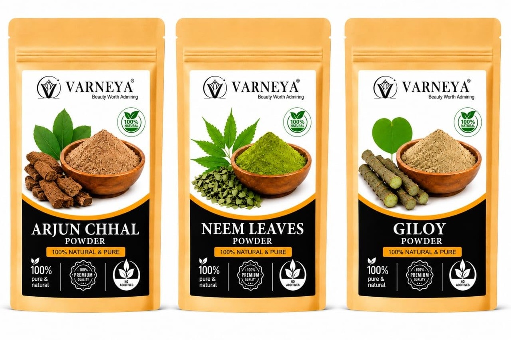 Pure Ayurvedic Herbal Powder Combo | Moringa & Neem