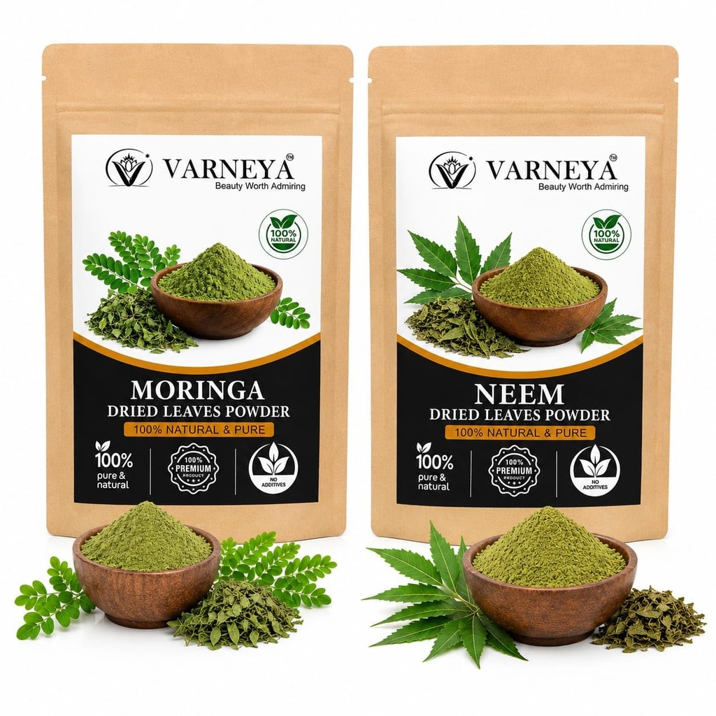 Premium Herbal Blend | Organic Moringa Neem Powders