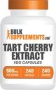 BulkSupplements.com Tart Cherry Extract kapslid- Tart Cherry Supplement, Tart Cherry kapslid 500mg - Antioksüdant allikas, Gluteenivaba, 1 kapsel portsjoni kohta, 240 Veg kapslit (pakk 1)