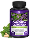 Potent Garden Candida kompleks - Oregano ja kaprüülhappe segu, soolestiku Flora tasakaalu kompleks, soolestiku tervise ja immuunsuse toetamine maitsetaimede ja probiootikumidega, soolestiku tervise täiendused naistele ja meestele 60 loend