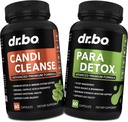 Candi Cleanse & soole Detox Support Supplement Pills - ekstra tugevusega probiootiline puhastusvahend soolestiku Flora Soolestiku Toega - Looduslik Suuline Taimne Oregano, Kaprüülhape, Koipuu ja Must Kreeka pähklid
