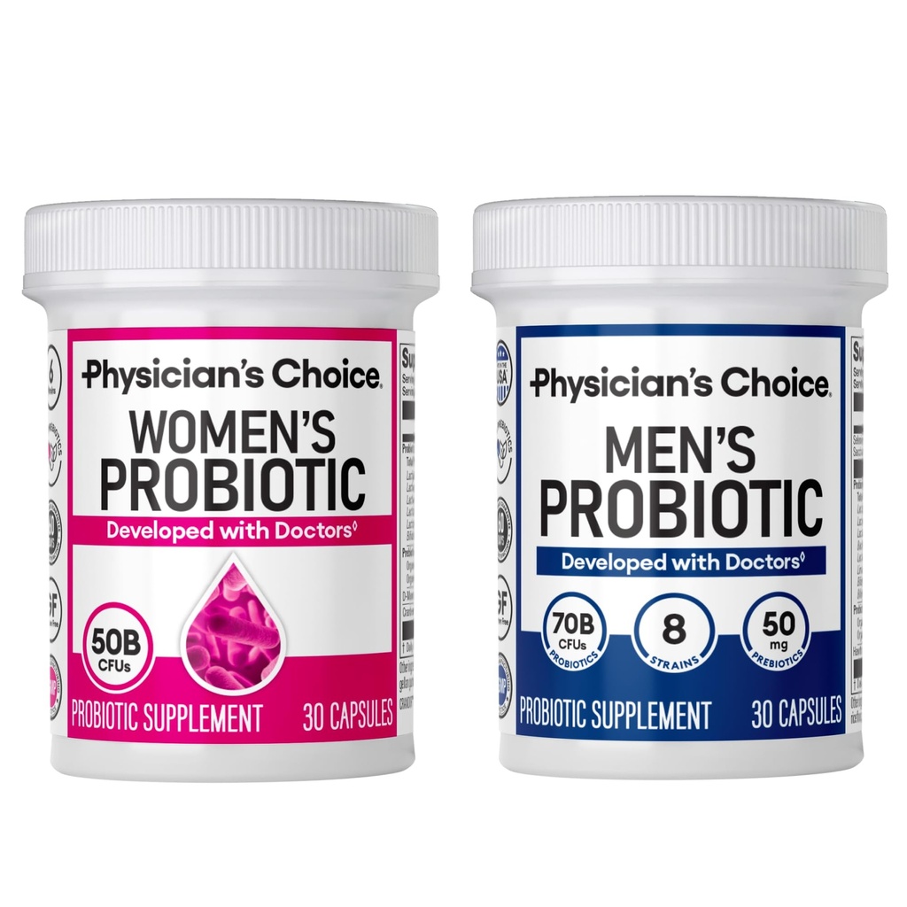 Tema ja tema probiootiline komplekt - meeste probiootikum(30ct) + naiste probiootikum(30ct)
