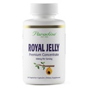 Paradiisitaimed Royal Jelly, Golden Emperor, Super Potent, Ultra Pure, Vegan, Gluteenivaba, Non-GMO, Külmkuivatatud Kontsentraat, 60 Count Taimekapslid