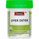 Swisse Liver Detox (Australia's No.1 Detox Supplement) with High Strength 500mg Milk Thistle, Turmeric & Choline for Protection Against Fatty Liver and Detox - 30 Tablets
