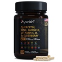 Quercetin Tsink Vitamiin C Vitamiin D Bromelain Elderberry - Lung Immune Support Supplement Täiskasvanud Artemisinin, Sea Moss, Echinacea, Allergia Relief 120 Count