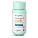 True Grace Omega-3 Fish Oil - 180 Softgels - 1400 mg EPA + DHA - Aju, süda, liigesed ja immuunsüsteem Tervis - Orgaaniline, Gluteenivaba, Sojavaba