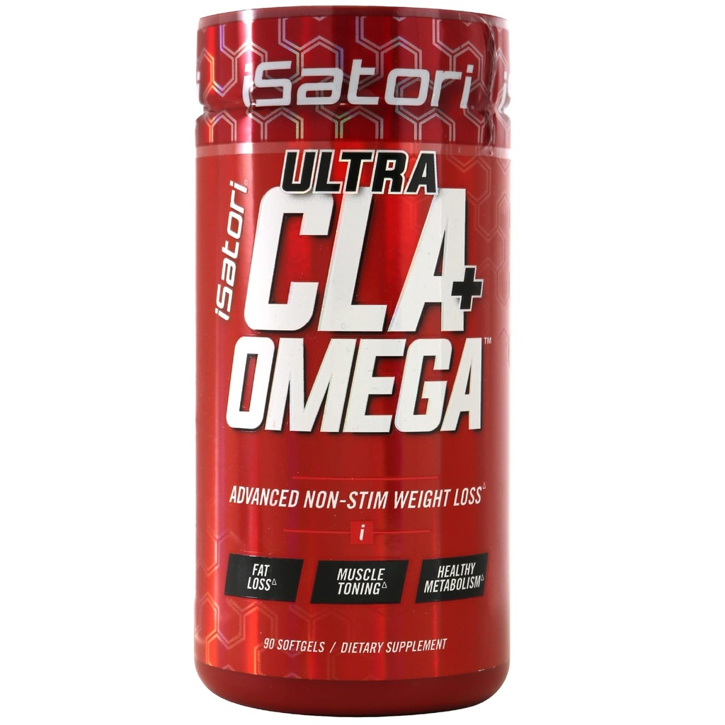 iSatori Ultra CLA Omega 3 6 9, looduslik kaalulangus Rasvapõleti, lihastooner konjugeeritud linoolhappega, Omega 3 kalaõli ja safloor, stimuleeriv-vaba, 90 Softgels
