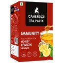 Cambridge Tea Party Immunity 30 Tea Bags, Honey Lemon Ginger Tulsi Green Tea - 75 Gm