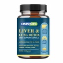 Liver Detox Supplement & Lung Detox Daily Support With Milk Thistle and Curcumin For Fatty liver 60 Capsules (Pack of 1)