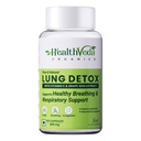 Health Veda Organics Lung Detox With Vitamin C & Grape Seed Extract | Supports Healthy Breathing, Detoxification of Lungs and Immunity (60 Veg Capsules)