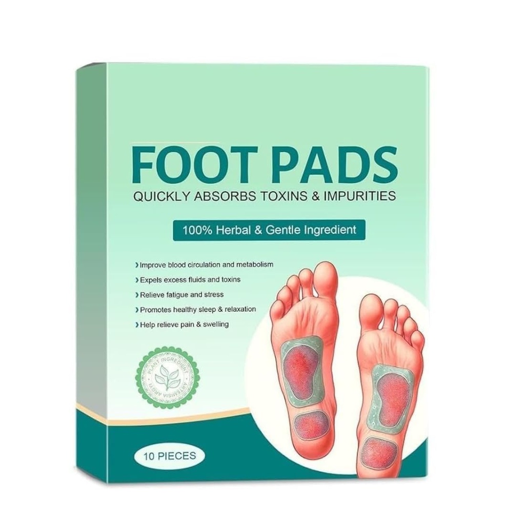 Herbal Detox Foot Pads | Bamboo Vinegar & Ginger Foot Patches | Overnight Acupoint Foot Care Pads | Relaxation & Self Care for Men & Women Detox Foot Patches Overnight Bamboo Vinegar