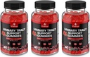 Tugev Cranberry Gummies 1500mg koos D mannoosiga - kuseteede tervis naistele ja meestele, kuseteede masti ja põie kiire toimega lisandid Hibiscus Powder, 180 Count