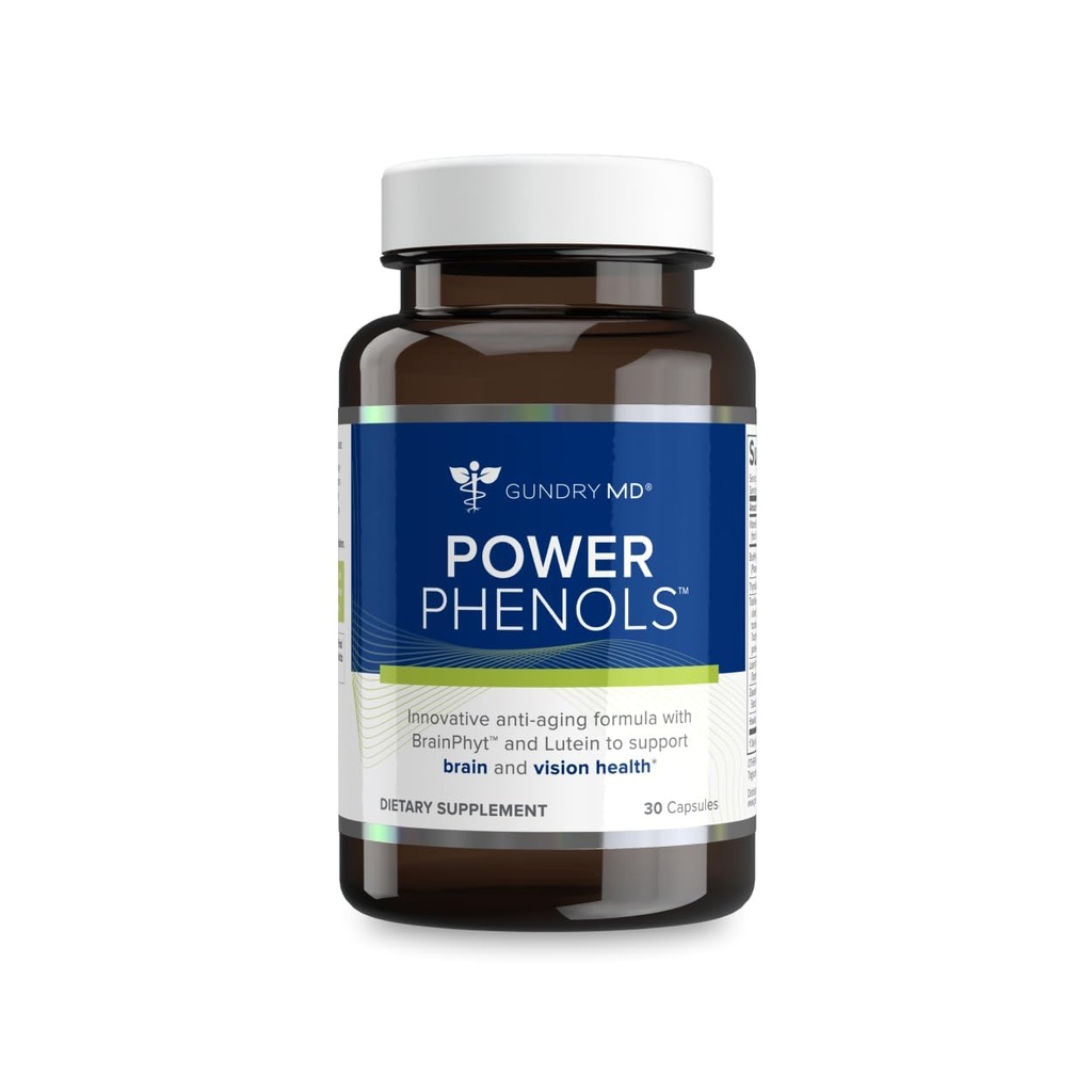 Gundry MD Power Phenols Aju Tervise Täiendus Tunnetuse, Keskendumise, Motivatsiooni, Tootlikkuse Ja Energia - (30 Servings)
