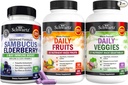 BioSchwartz igapäevane puuviljade ja köögiviljade lisand naistele ja meestele (2 kuu pakkumine) pluss Elderberry koos tsingi ja C-vitamiiniga täiskasvanutele Immune Support (2 kuu pakkumine)