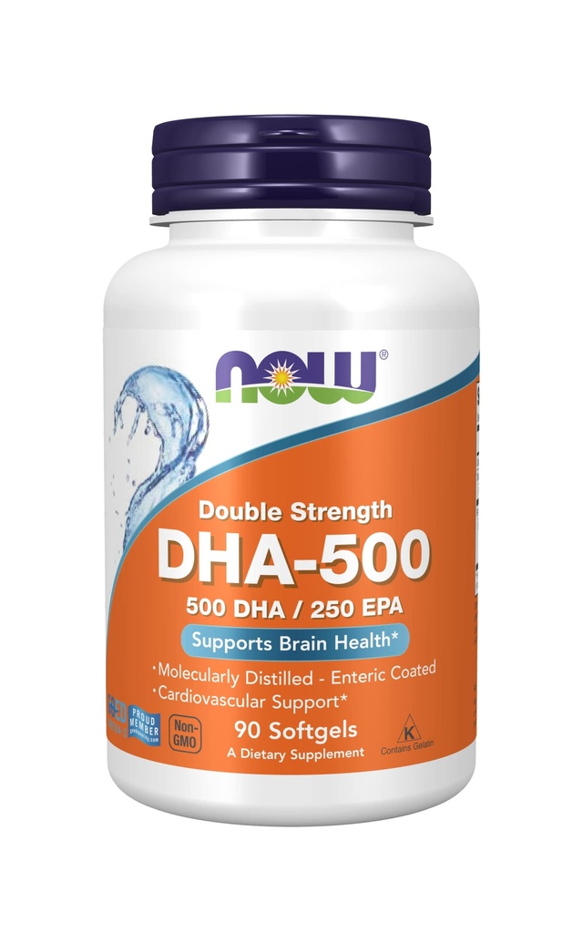 DHA-500, 90 Softgels by Now Foods (pakk 2)