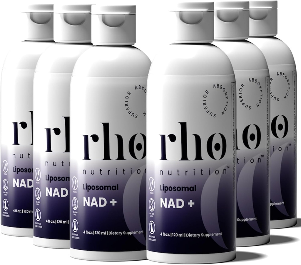 Rho Toitumine Liposomal NAD + - Vedel täiendus, mis on mõeldud imendumise toetamiseks - NAD + aktiivne vorm Aitab toetada normaalset rakulist tervist, tervislikku vananemist, energia ainevahetust ja elujõudu - 6 paketti