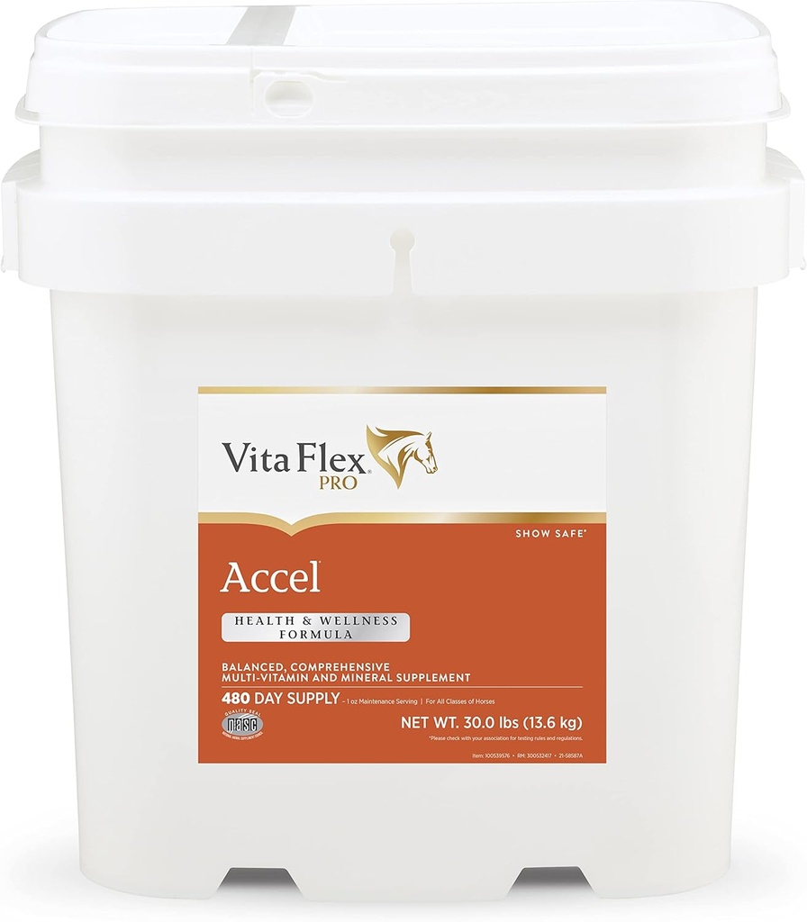 Vita Flex Pro Accel Health & Wellness valem, hobuste täiendus, 30 naela, 480-päevane pakkumine