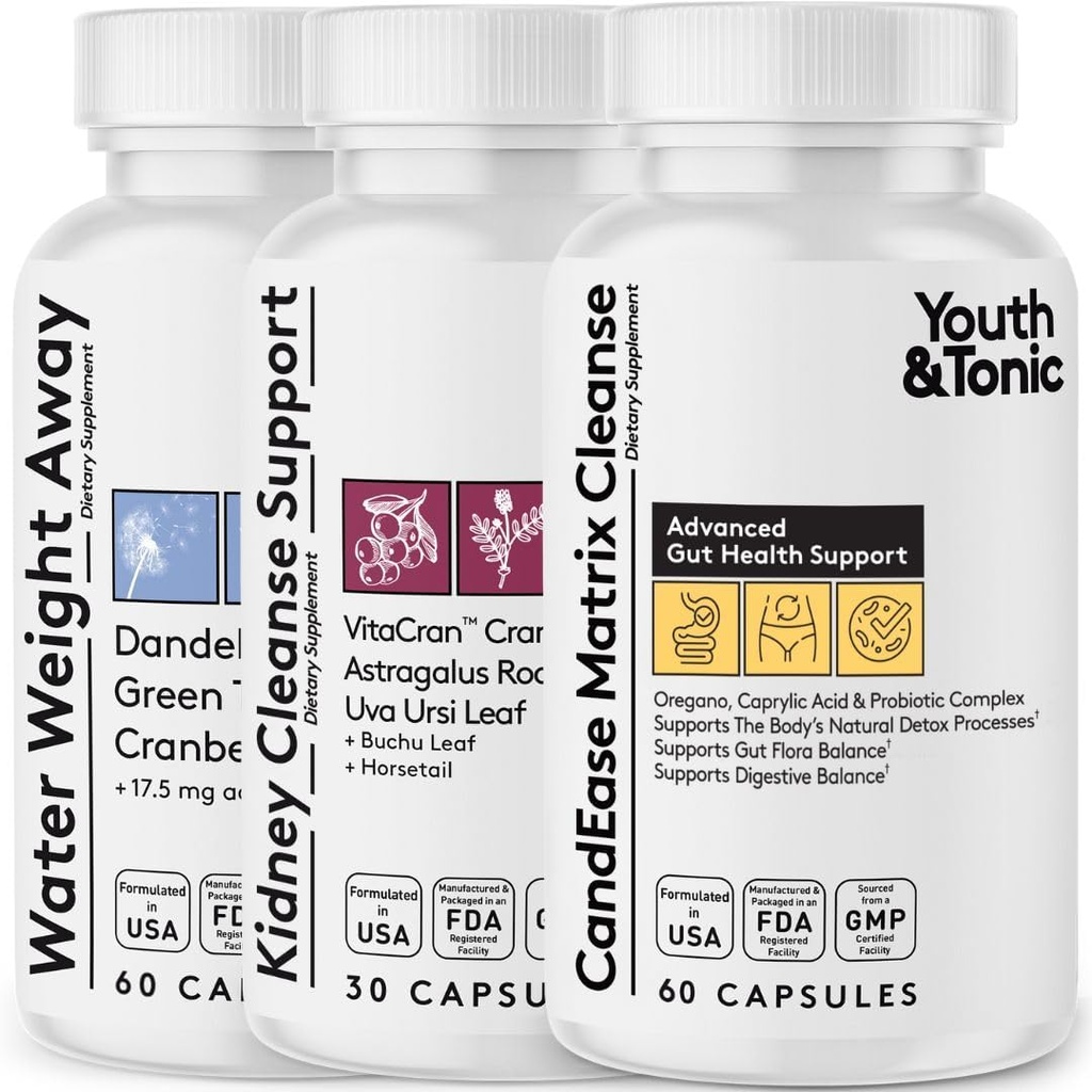 Noored ja tooniline CandEase Complex Bundle Supplement | Seedesüsteem Puhastab Soolestiku Tervise Ja Soolefloora Toetus