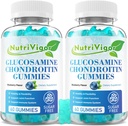 Glükoosamiin Chondroitin Gummies, eriti tugev ühine tugi täiendada MSM ja Elderberry, ühine tugi täiendus täiskasvanutele, meestele ja naistele, mustikamaitse, 120 krahv