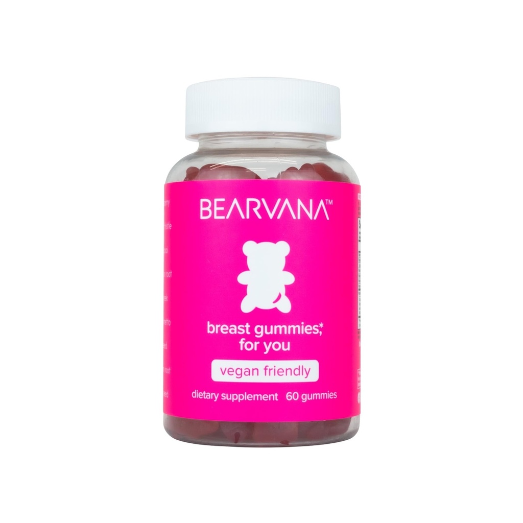 BEARVANA Top Support Gummies for Women | Toeta looduslikku tasakaalu ja enesekindlust | Fitness Supplement | Essential Vitamins | 9 maitsetaimed sh lambalääts, linaseemned, Dong Quai| Berry Flavor | 60 Gummies