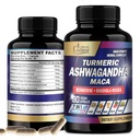 Orgaaniline Cadane Ashwagandha toidulisandid - mälu, immuunsüsteemi ja tugevuse tugi - 7in1 kontsentratsiooniga kurkum, Maca juur, Berberine & More - 90 Vegan kapslit 3-kuuliseks pakkumiseks