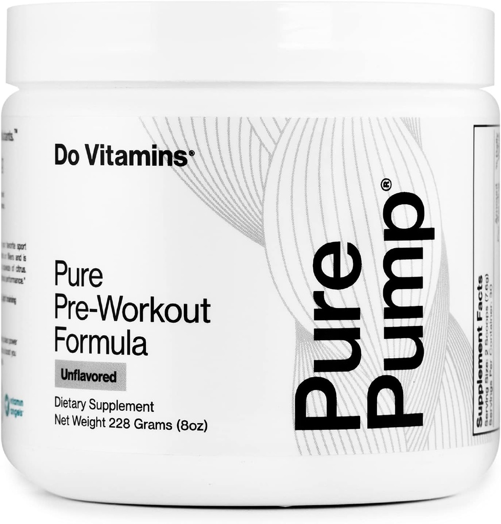 Kas Vitamiinid - PurePump Maitsestamata All-Natural Pre Workout Pulber Meestele Ja Naistele - Puhas Preworkout Kreatiin, BCAA, Beeta Alanine - Parim Energia, Fookuse Ja Pump - Vegan, Keto, Paleo 30 Servings