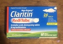Claritin RediTabs 24-tunnine allergiameditsiin, mitteuimastav allergia leevendamine, loratadiin Antihistamiini tabletid, 60
