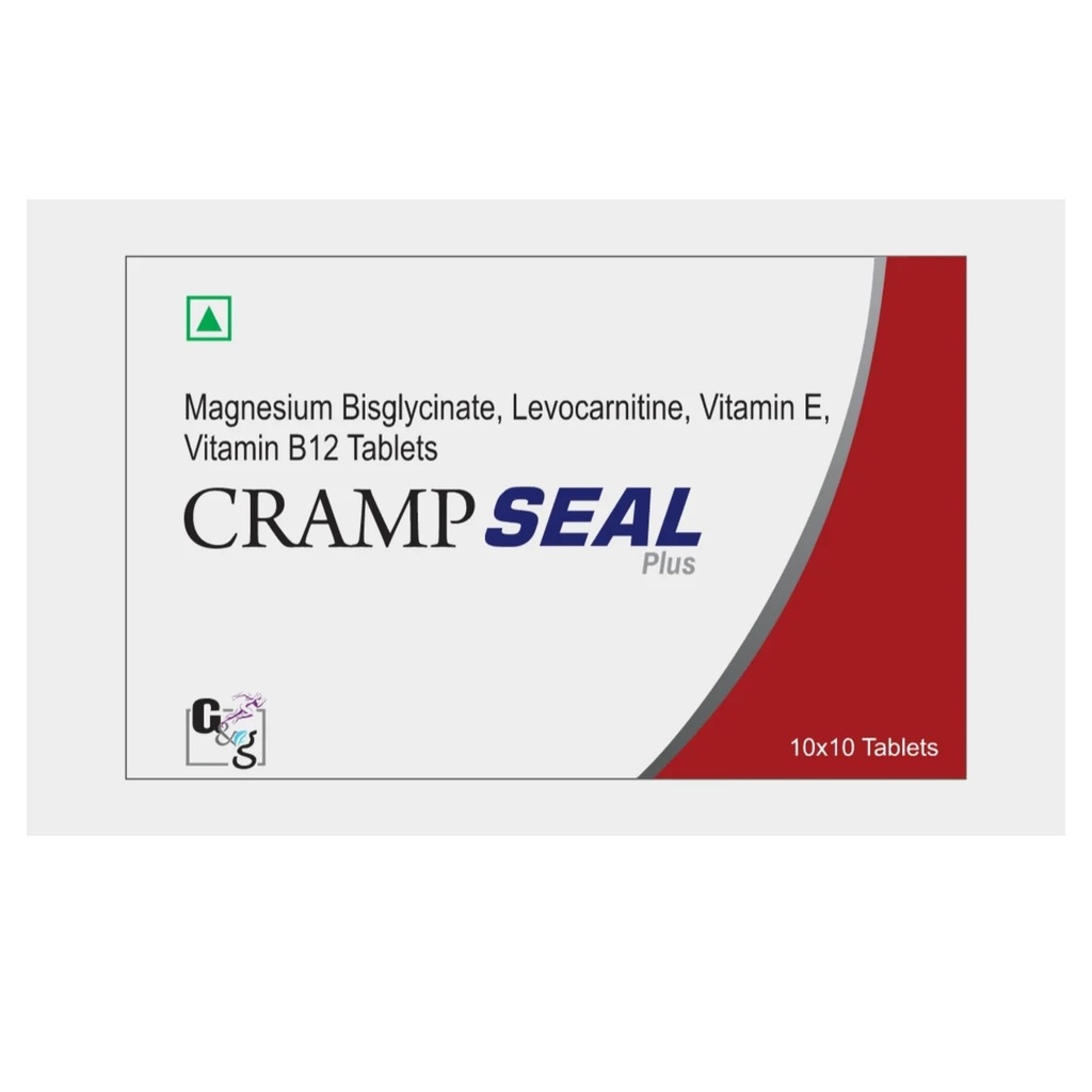CrampSeal Plus Leg & Muscle Cramp Relief | Magnesium Glycinate | 10 Tabs