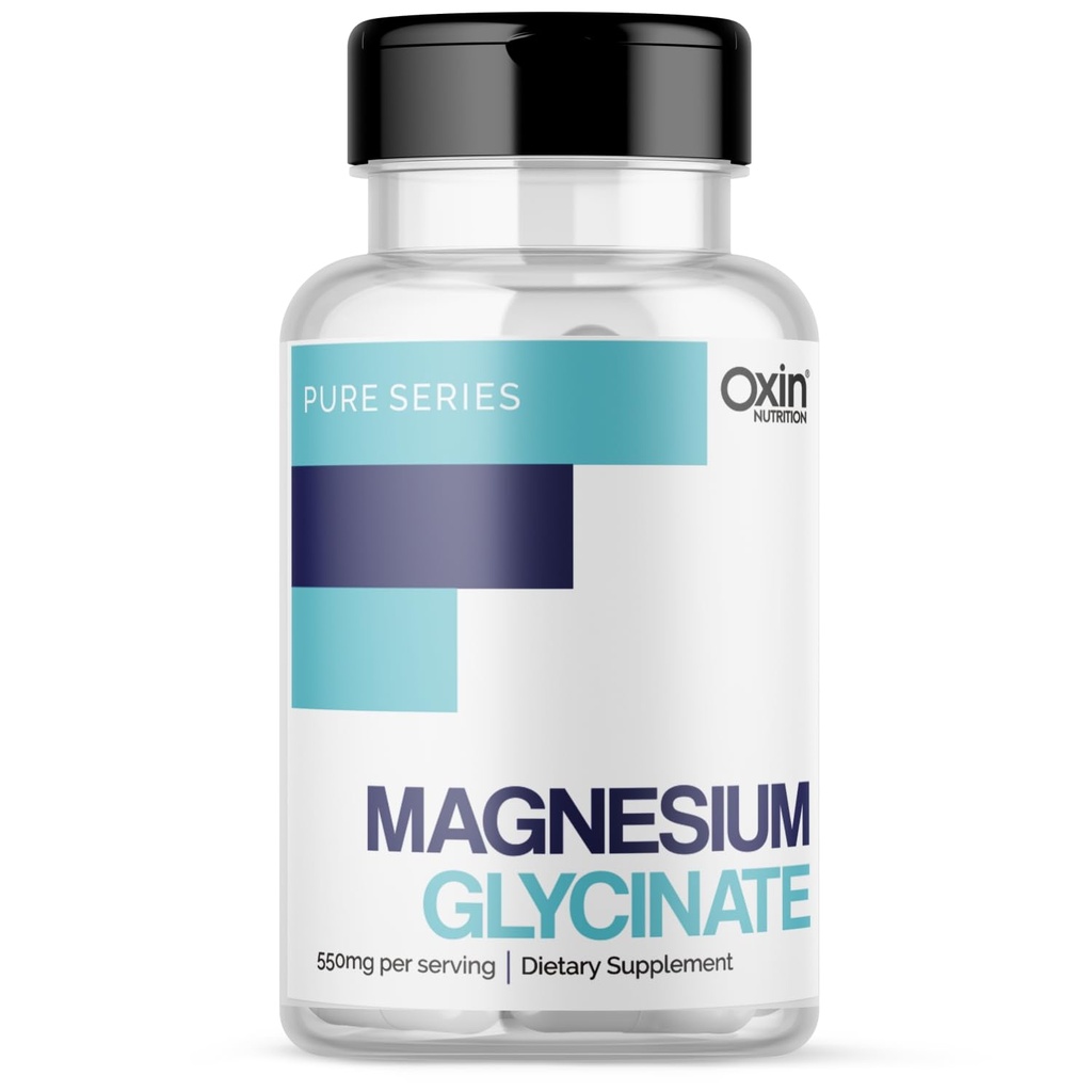 Oxin Nutrition Magnesium Glycinate High Absorption - 60 Vegetable Capsules