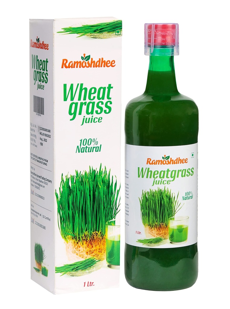 Wheatgrass Juice 1 Litre, Natural Detoxifier, Herbal Juice Helpful to boost Immunity, Blood Purification, Improves Digestion and Metabolism