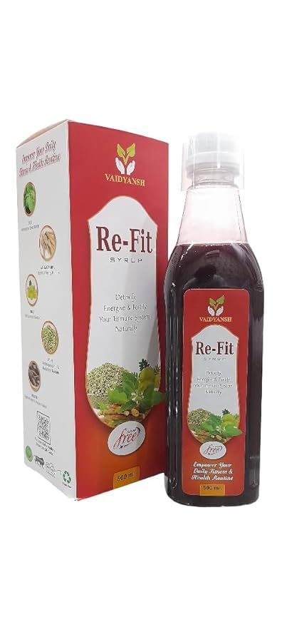 Re-Fit Ayurvedic Health Syrup, 500ml (Pack of 1)