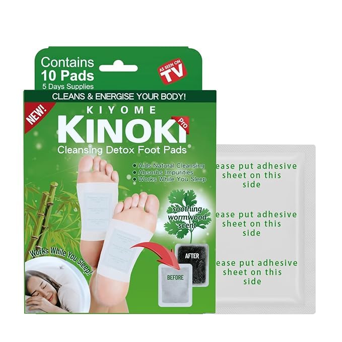 JENY Detox Foot Patches for Cleansing Toxin Remover for Men & Women,10 Pads Deep Cleansing Detoxify Blood Circulation Foot Pad for Detox & Relaxation- Pain Relief, Stress Relief Sleep Patch