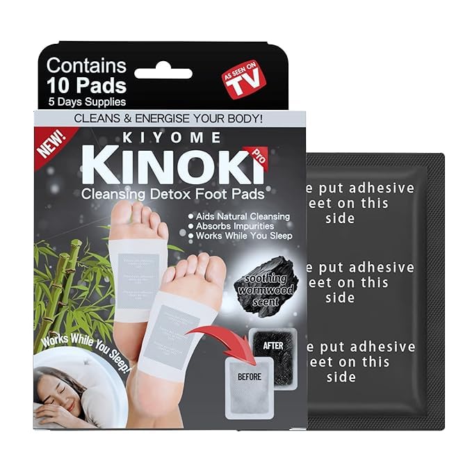 REPLEX Detox Foot patches for Cleansing Remove Toxins,10 Pads Charcoal Deep Cleansing Detoxify Blood Circulation Foot Pad,Stress & Pain Relief Sleep Patch for Men & Women,Weight loss & Detoxification