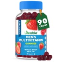 Elujõuline suhkruvaba multivitamiin meeste kummidele | raua ja 18 hädavajaliku vitamiini ja mineraaliga | Suhkruvabad vitamiinid | 90 kummikut