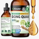 BIO KRAUTER® menopausi täiendused naistele * - Dong Quai langeb 4 Fl.Oz 56 tarnepäeva - Vegan Angelica juure tinktuur menopausi toetuseks - Alkohol ja suhkruvaba - Lõõgastus ja naiste heaolu