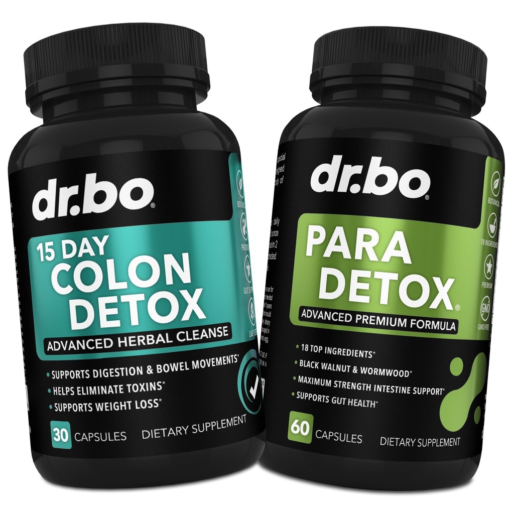Colon Cleanser Detox & soolestiku täiendus - 15-päevane Colon Cleanse pillid probiootikumi, Usspuidu, Black Walnut, Psyllium, Aloe kompleks - soole liikumise täiendused kõhupuhitus soolestiku toetuseks